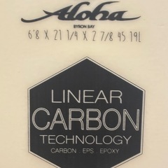 ALOHAサーフボード（フィン、リーシュ、ケース付）の画像