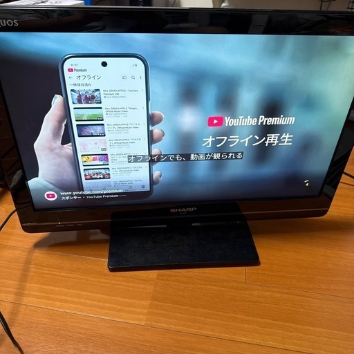 AQUOS テレビ22インチ (つつ) 雀宮のテレビ《液晶テレビ》の中古