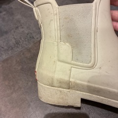 HUNTER ホワイト ショートブーツ　長靴　レインブーツの画像