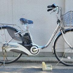 パナソニックのおしゃれなシルバーの 電動アシスト自転車 　Viv...