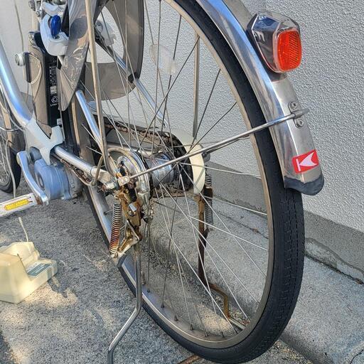 パナソニックのおしゃれなシルバーの 電動アシスト自転車 Vivi