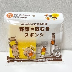 野菜の皮むきスポンジ