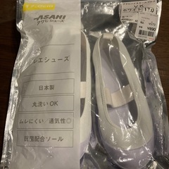 アサヒシューズ　内ばきホワイト　17.0