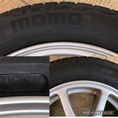 ホイール付き夏タイヤMOMO OUTRUN M-20 サイズ155/65/R14製造2019年 軽自動車用の画像