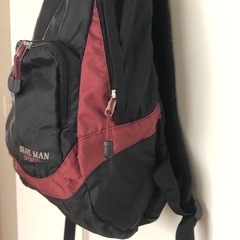 BRAVE MAN スポーツ バックパック 黒/赤の画像