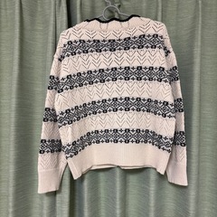 パンチングニットカーディガン フリーサイズの画像