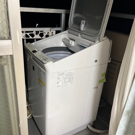 本日引き取り！SHARP プラズマクラスター搭載 縦型洗濯乾燥機 ES‑PX8F‑W（ホワイト系）