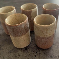 湯呑み　5点セット　【未使用、長期保管】