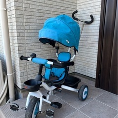 BTM 三輪車　ベビーカー　中古　ややサビあり