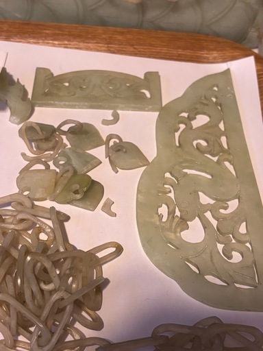 難あり品）翡翠中国美術彫刻龍船 (karikari) 新小岩のその他の