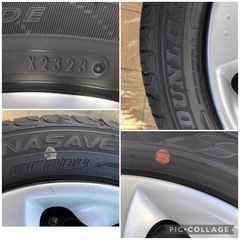 MITSUBISHI (三菱）i（アイ）用 夏タイヤ と純正ホイール付き4本セット！  F:145/65R15  R:175/55R15  ！日本製  ダンロップ エナセーブ EC204 サマータイヤ！製造2023年！美品です！の画像