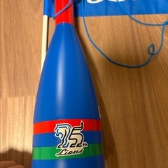 西武ライオンズ　75周年メガホンと旗の画像