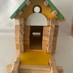 フライングタイガーログハウス　積み木　　の画像