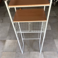 決まりました！超美品！【ランドリーラック】バケット2つ付きの画像