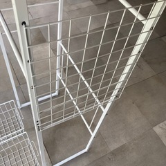 決まりました！超美品！【ランドリーラック】バケット2つ付きの画像