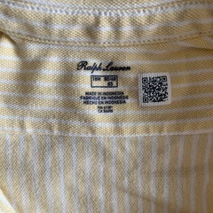 【兄妹リンク可】Ralph Lauren ストライプ ワンピース 18Mの画像