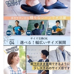 アーチサポートサンダル 甲薄 幅狭 厚底 オフィス ルームシューズ 26.0cmの画像
