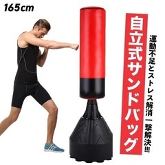 サンドバッグ スタンド 自立式 スタンディング ボクシング 空手 サンドバック 格闘技 キックボクシング トレーニング エクササイズ 自宅 MMA 総合格闘技 柔術 の画像