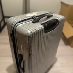 キャリーケース　シルバー　大きいですの画像