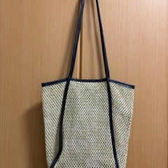 メッシュパイピングトート　ラタンバッグ　軽量