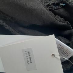 水着　ワンピ　黒　フリンジ　鍵編み　クロシェの画像