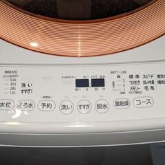 TOSHIBA ZABOON 縦型洗濯機 8kg（AW-D836）の画像