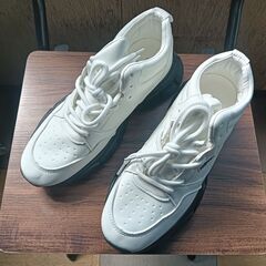 新品 24cm レディース スニーカー ホワイト 厚底 シューズ...