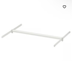 IKEA壁掛けフック用バー✖︎3、クロゼット用ハンガーバー✖︎3の画像