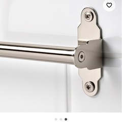 IKEA壁掛けフック用バー✖︎3、クロゼット用ハンガーバー✖︎3の画像