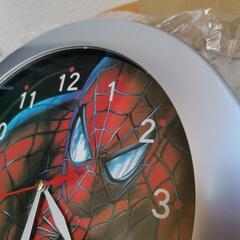 スパイダーマン　spiderman 掛け時計　ほぼ新品　動作確認済みの画像