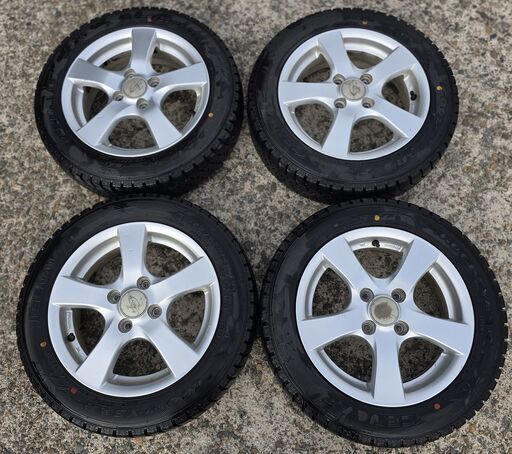 スタッドレスタイヤ ホイール 14インチ 4本セット 4穴 PCD100 +