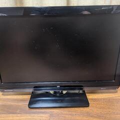 SHARP AQUOS 22型液晶テレビ 美品中古品 二画面