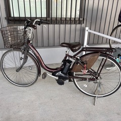 ブリヂストン 電動アシスト自転車 通学使用3年・バッテリー要交換