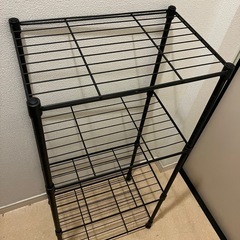 ニトリ スチールラック ダークグレーの画像