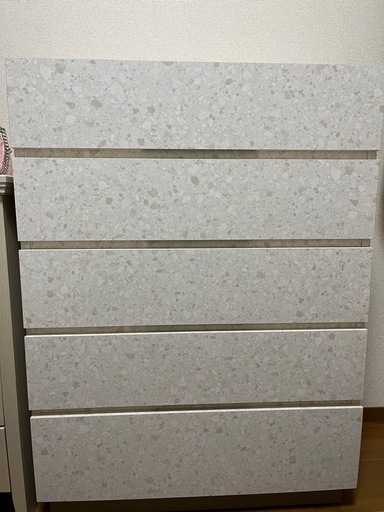 LOWYA ハイチェスト　テラゾーベージュ