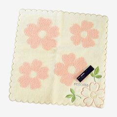 【新品】レノマ ハンドタオル renoma PARIS 花柄 ハンカチの画像