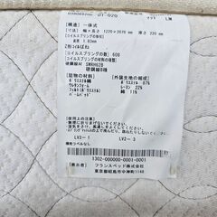 セミダブルベット　フランスベット　マット付き　目立つ汚れありませんがスレ・少し汚れあります　ベット　ek-607gedの画像