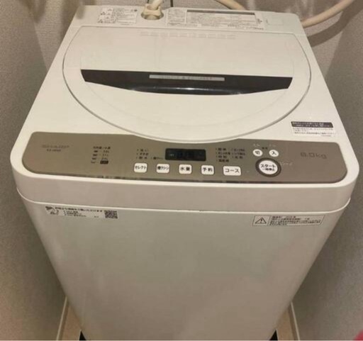 SHARP ES-GE6D洗濯機　6kg 2020年製