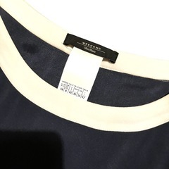 Max Mara WEEKEND ワンピース 8（9〜11号） ネイビー　紺色　半袖　膝丈　半袖ワンピ　マックスマーラの画像