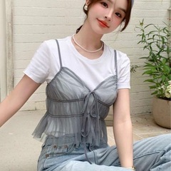 新品未使用タグ付き✨️チュールキャミ♡