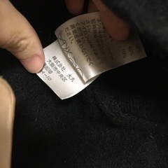 黒ハイネックセーター　　難ありの画像