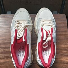 新品 24cm レディース スニーカー ホワイト 厚底 シューズ【2000-470-S】の画像