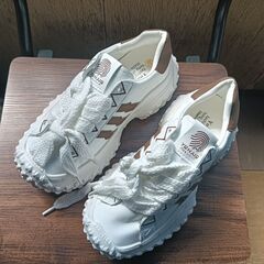 新品 24cm レディース スニーカー ホワイト 厚底 シューズ...
