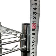 4段 メタルラック スチールラック 約幅90×奥行45×高さ151cm 基本引き取り限定 神奈川県横須賀市の画像