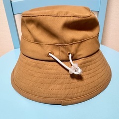 PUMA キッズバケットハット　日除け付　キャメル　51㎝の画像