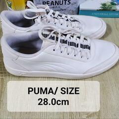 PUMA コートブレーカー ボールドホワイト カジュアルボードシ...