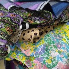未使用　高級　布地　洋服　端切れ　レトロ　全部まとめての画像