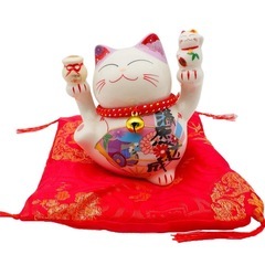 満願達成 招き猫 貯金箱 インテリア 置物 オブジェ 金運アップ