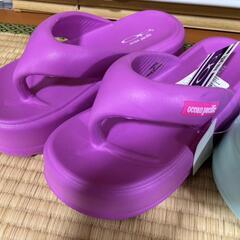 新品　厚底サンダル　2足セット　の画像
