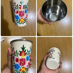 KALDI カシミールペイントカップ　アイボリーの画像